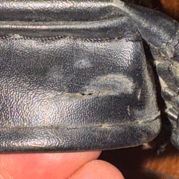 Vintage Black Leather Bicycle Saddle - Picture 4 of 6